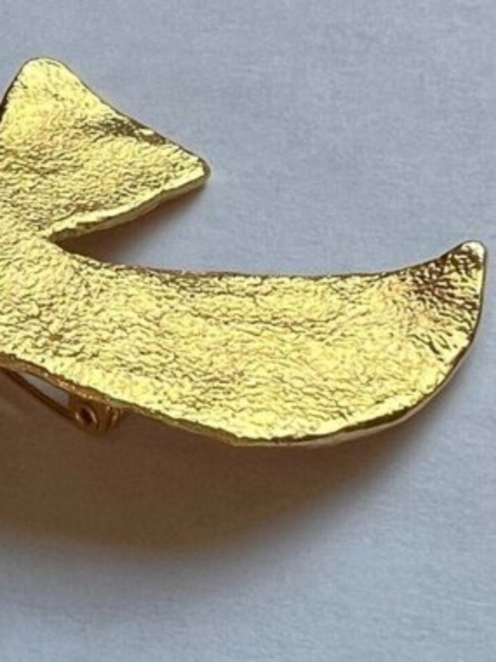 Vintage Brooch Cecile Jeanne Paris Jewelry Gold Pin Dove Art 24K Statement Bird - Picture 10 of 14